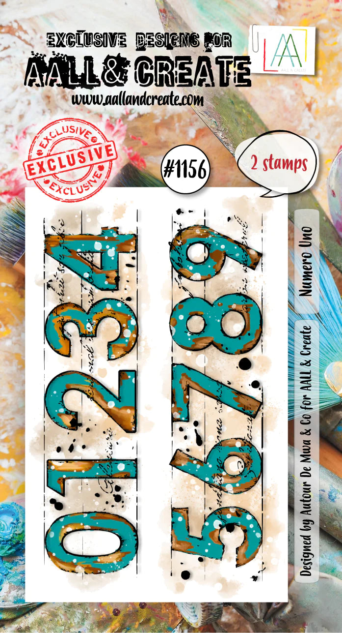  AALL & CREATE - A8 Stamps -Numero Uno  # 1156