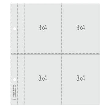 Simple Stories - 6X8 SN@P! Flipbook Pages - 3x4 Pack Refills