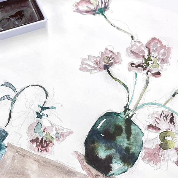 Kuretake Gansai Tambi Japanese Watercolour - Graphite Colours