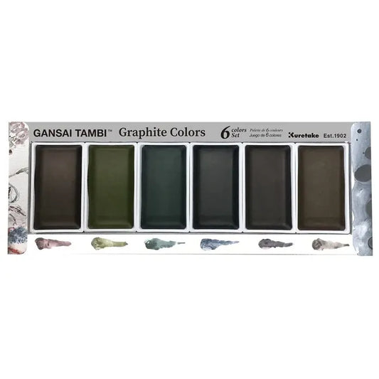 Kuretake Gansai Tambi Japanese Watercolour - Graphite Colours