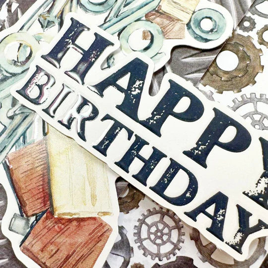 Paper Rose Embossed Die Cuts - Dads Tools