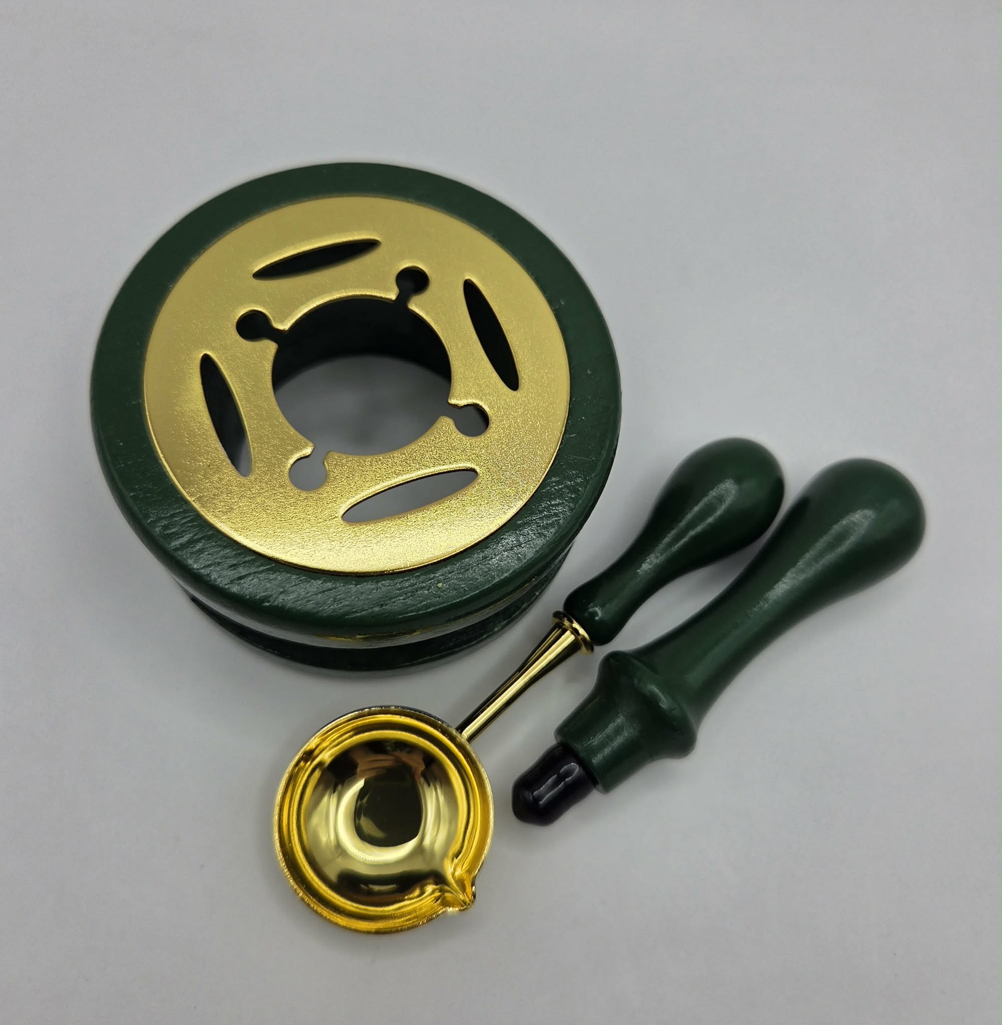 Wax Seal Melting Stand Set - Green