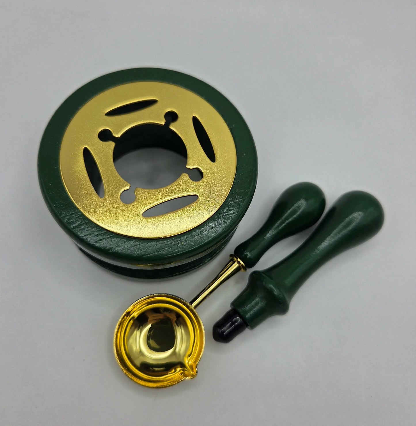Wax Seal Melting Stand Set - Green