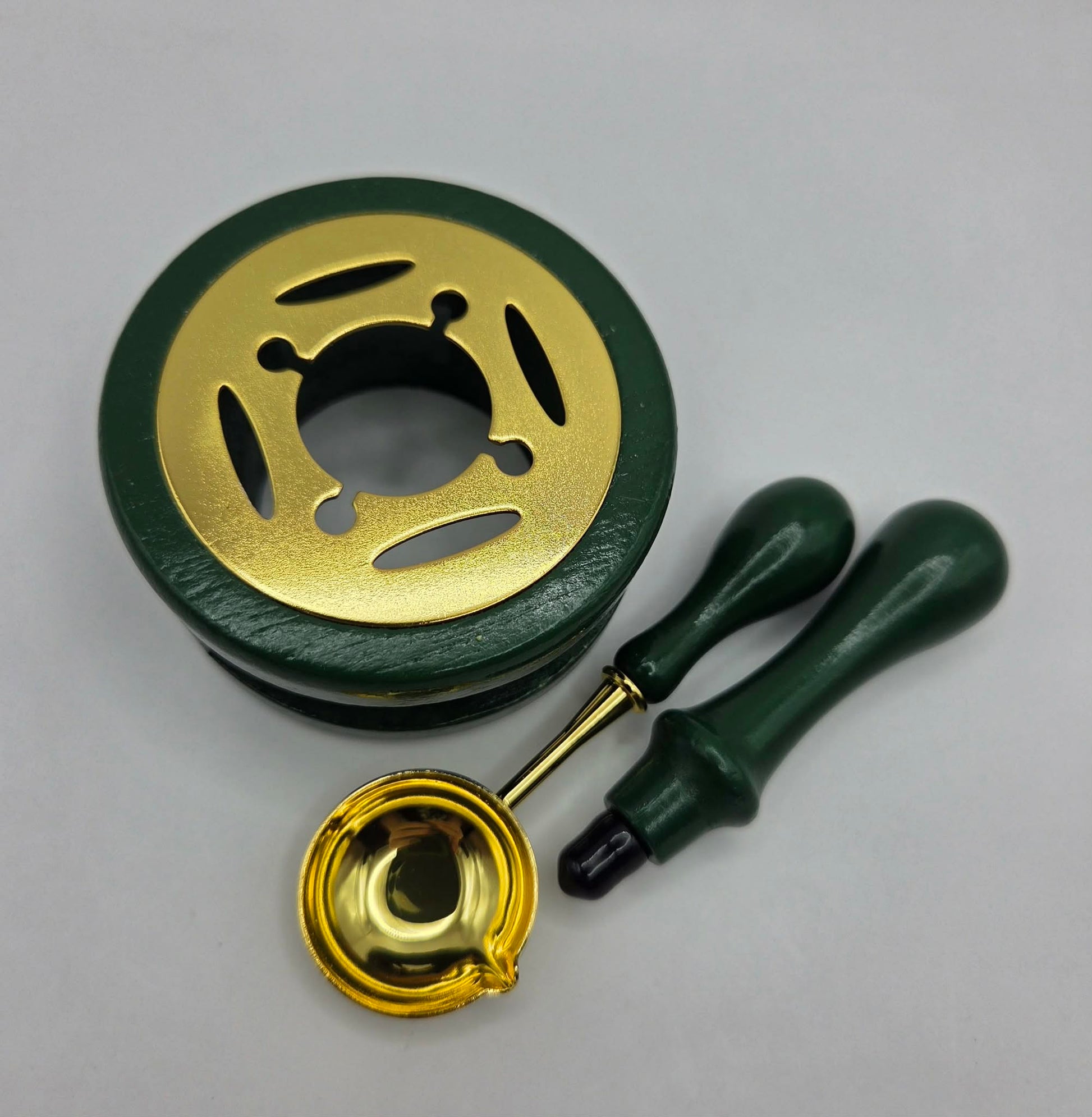 Wax Seal Melting Stand Set - Green