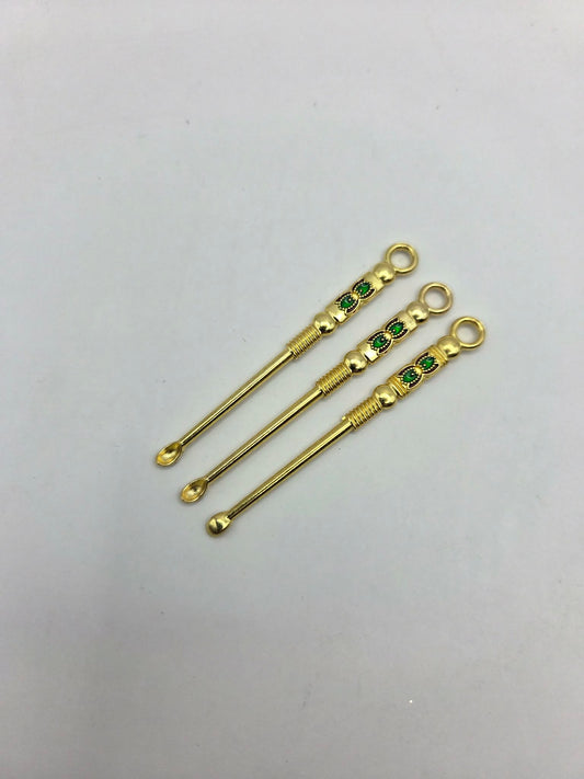 Golden Powder Scoop x 3