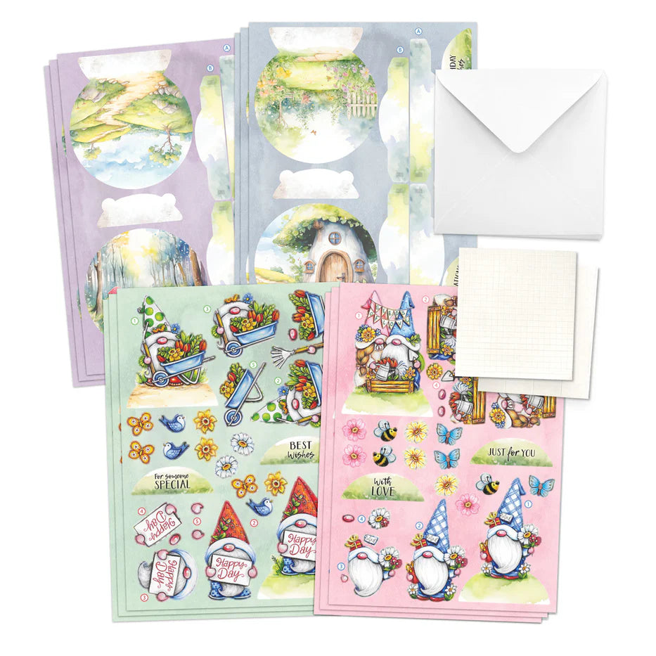 Katy Sue - Garden Gnomes -  Pop Up Card Making Kit