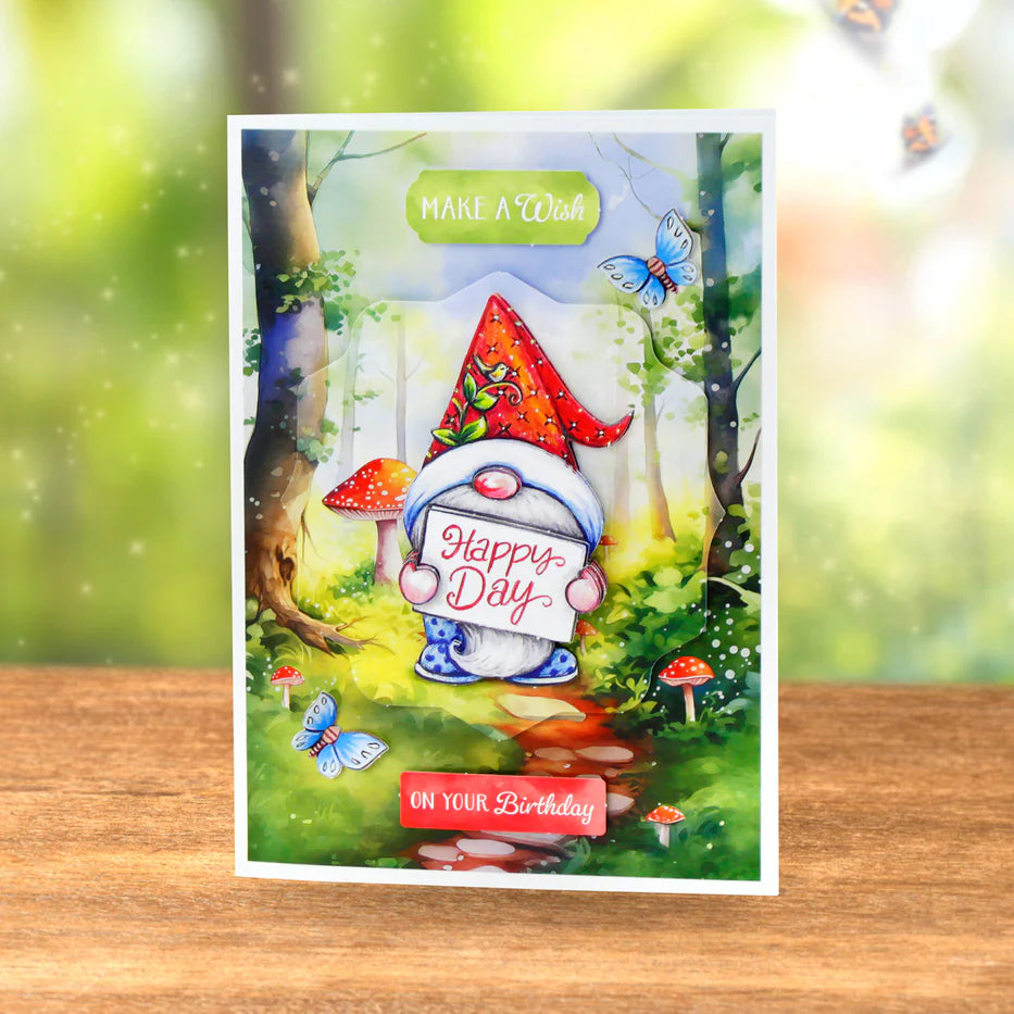 Katy Sue - Garden Gnomes -  3D Die Cut Decoupage (8 Designs)