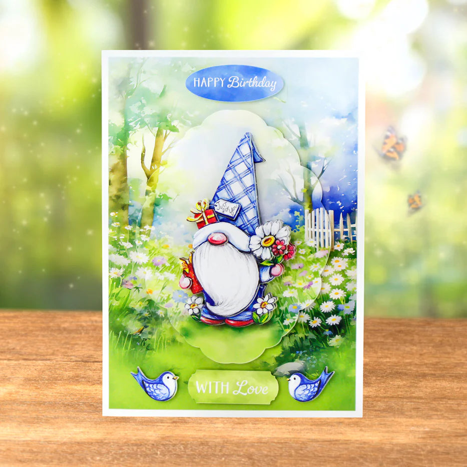 Katy Sue - Garden Gnomes -  3D Die Cut Decoupage (8 Designs)