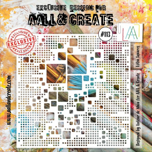 AALL & CREATE - 6X6  Stencil  - Lotza Squares