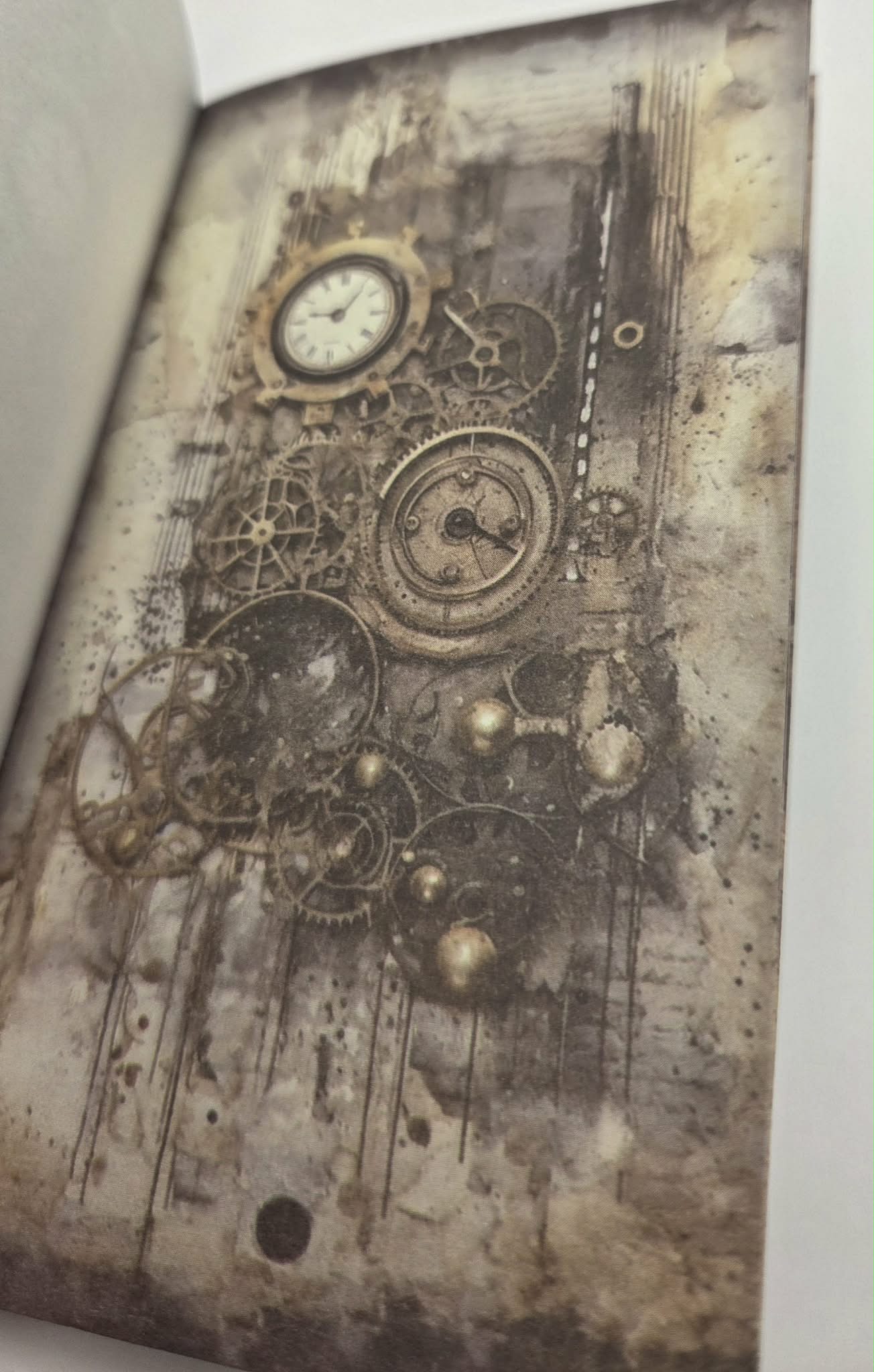 Mini Background Pad - Rustic Clocks