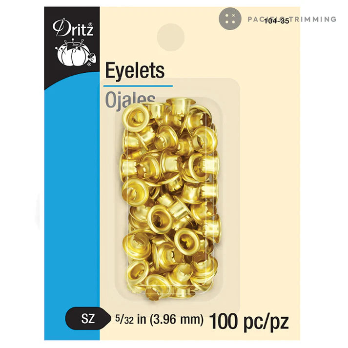 Dritz Eyelets 100Pc - Gold