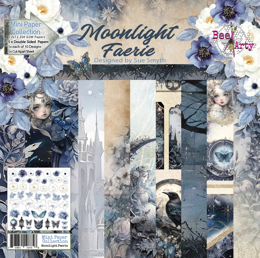 Bee Arty - Moonlight Faerie - Mini collection Paper Pack 12