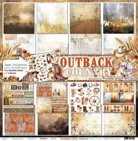 Bee Arty - Outback Country 12'' x 12'' Paper Collection Pack
