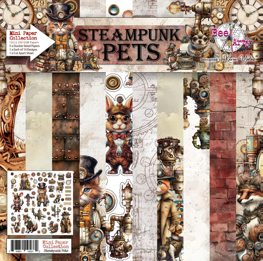 Steampunk Pets Card Kit