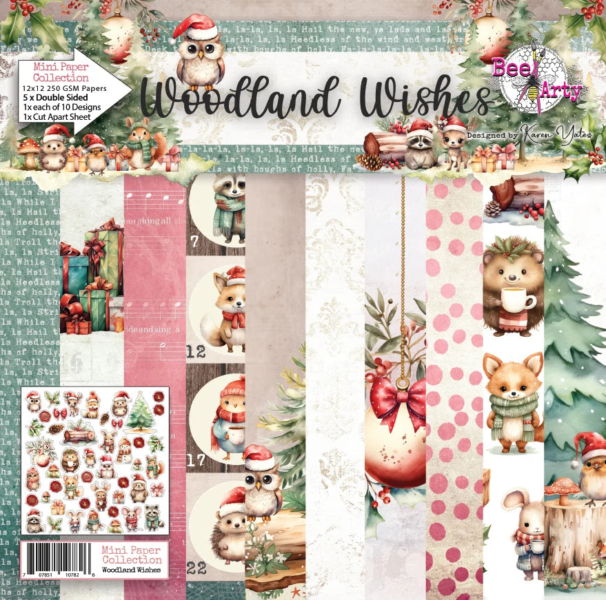 Bee Arty - Woodland Wishes - Mini collection Paper Pack 12"x12"