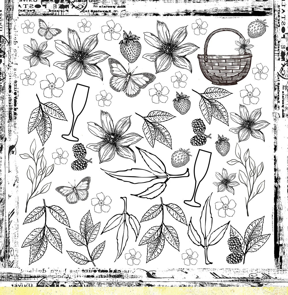 Bee Arty - Raspberry Fizz 12'' x 12'' Paper Packs