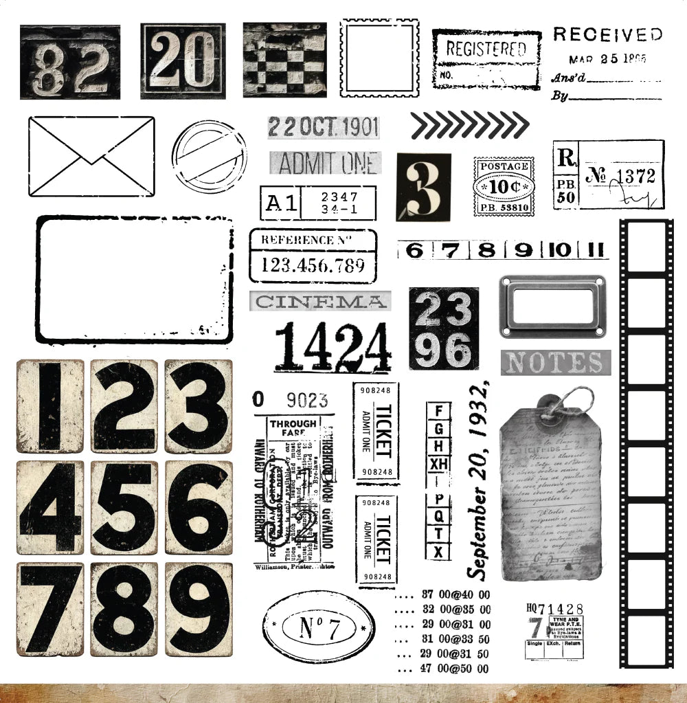 Bee Arty - Addicted To Grunge 12'' x 12'' Paper Collection Pack