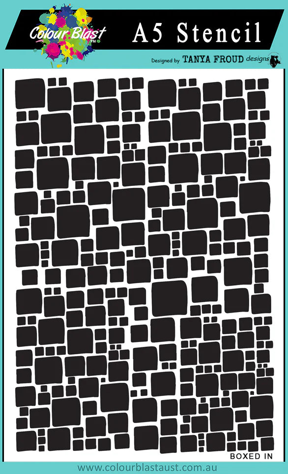 Bee Arty Stencil A5 - Boxed In