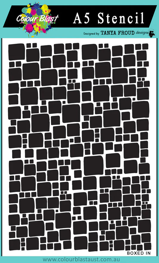 Bee Arty Stencil A5 - Boxed In