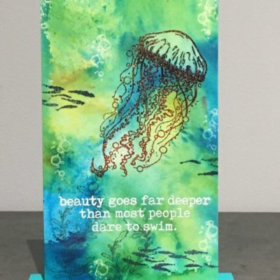 Visible Image clear stamps -Dare To Swim
