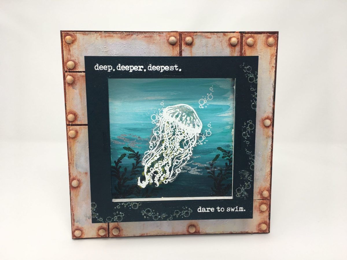 Visible Image clear stamps -Dare To Swim