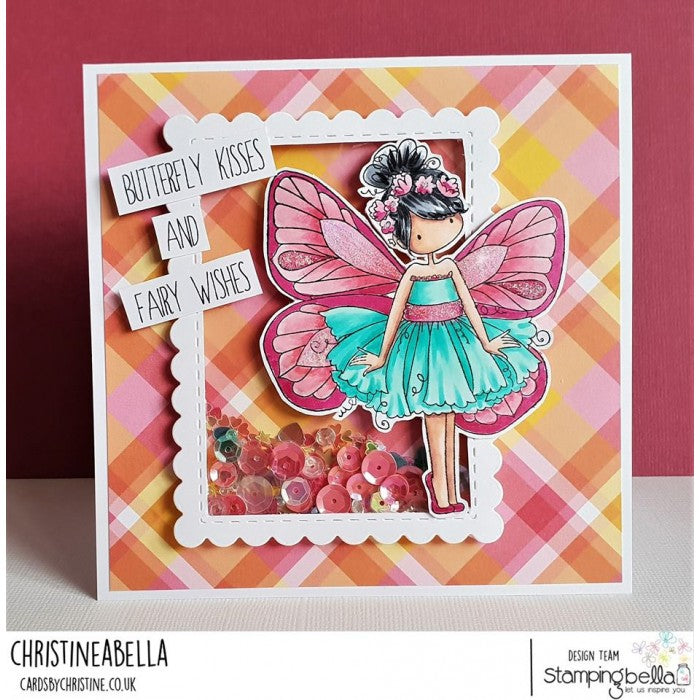 Stamping Bella -  Cling Stamps -Tiny Town Blanche The Butterfly