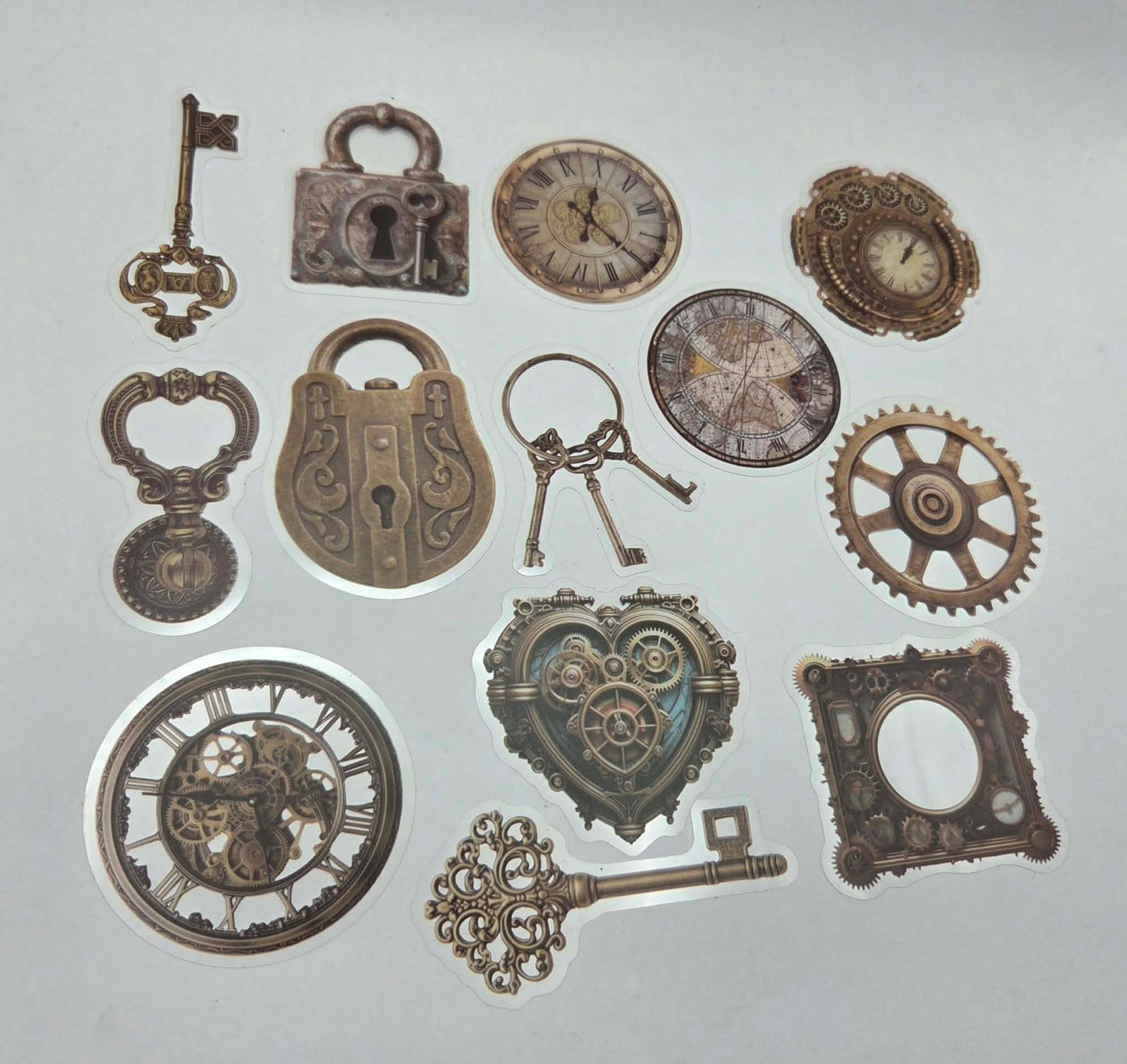 Clear Stickers - Vintage Industrial
