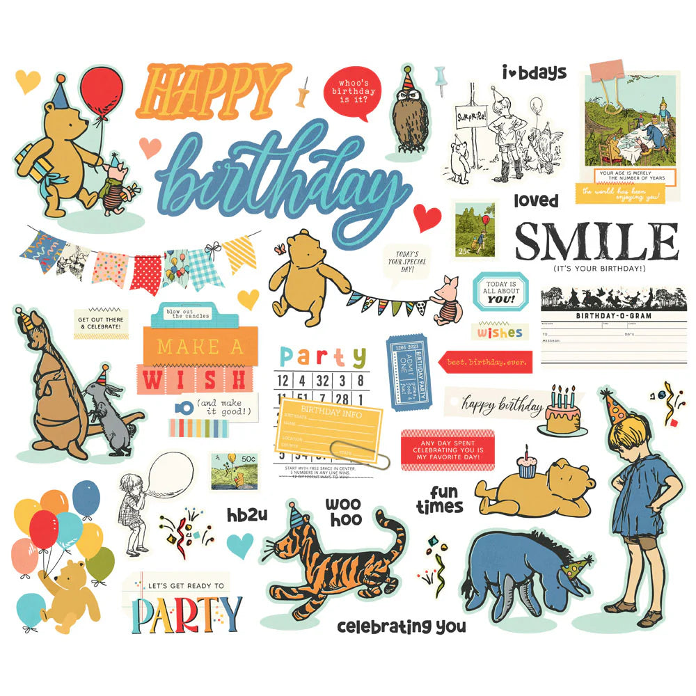 Simple Stories - Say Cheese Classic Pooh Ephemera Bits & Pieces (47)