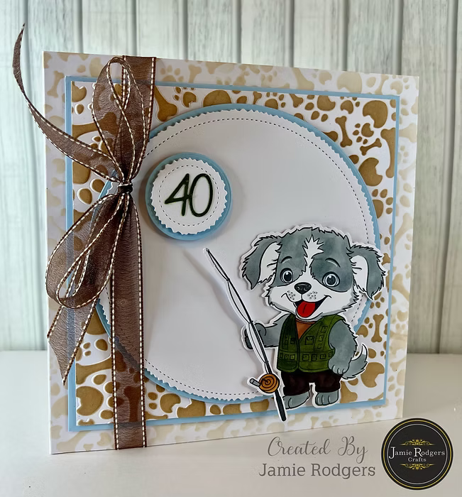 Jamie Rogers Crafts - Background Collection - Canine Paws & Bones