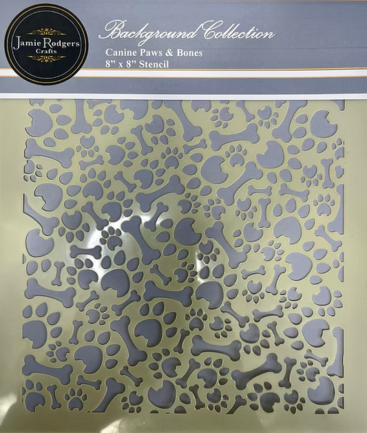 Jamie Rogers Crafts - Background Collection - Canine Paws & Bones