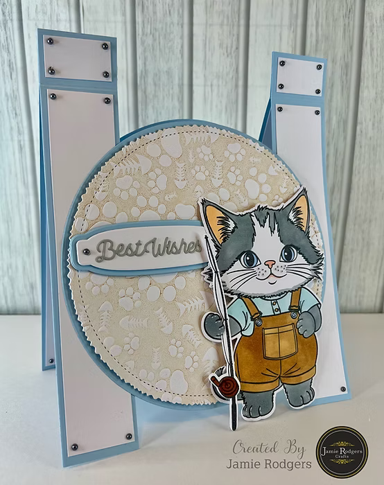 Jamie Rogers Crafts - Background Collection - Feline Paws & Bones
