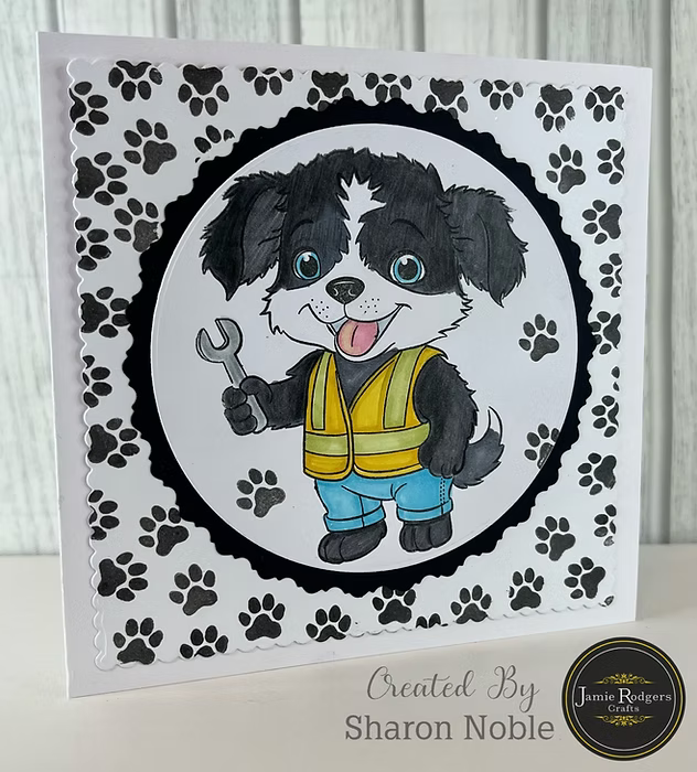 Jamie Rogers Crafts - Background Collection - Canine Paws & Bones