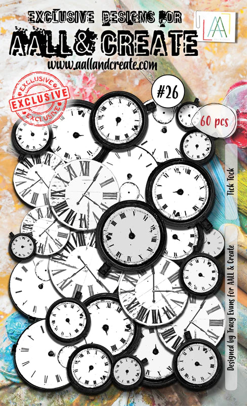 AALL & CREATE - Ephemera Die Cuts  - Tick Tock #26