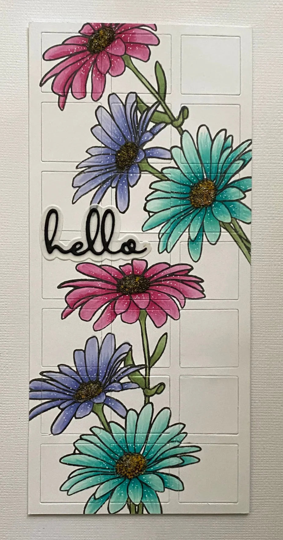 Paper Rose -  Clear Stamp Set - Daisy Bouquet 4x6 Set