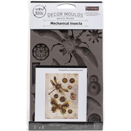Prima Marketing Re-Design Mould 5"X8"X8mm Mechanical Insecta