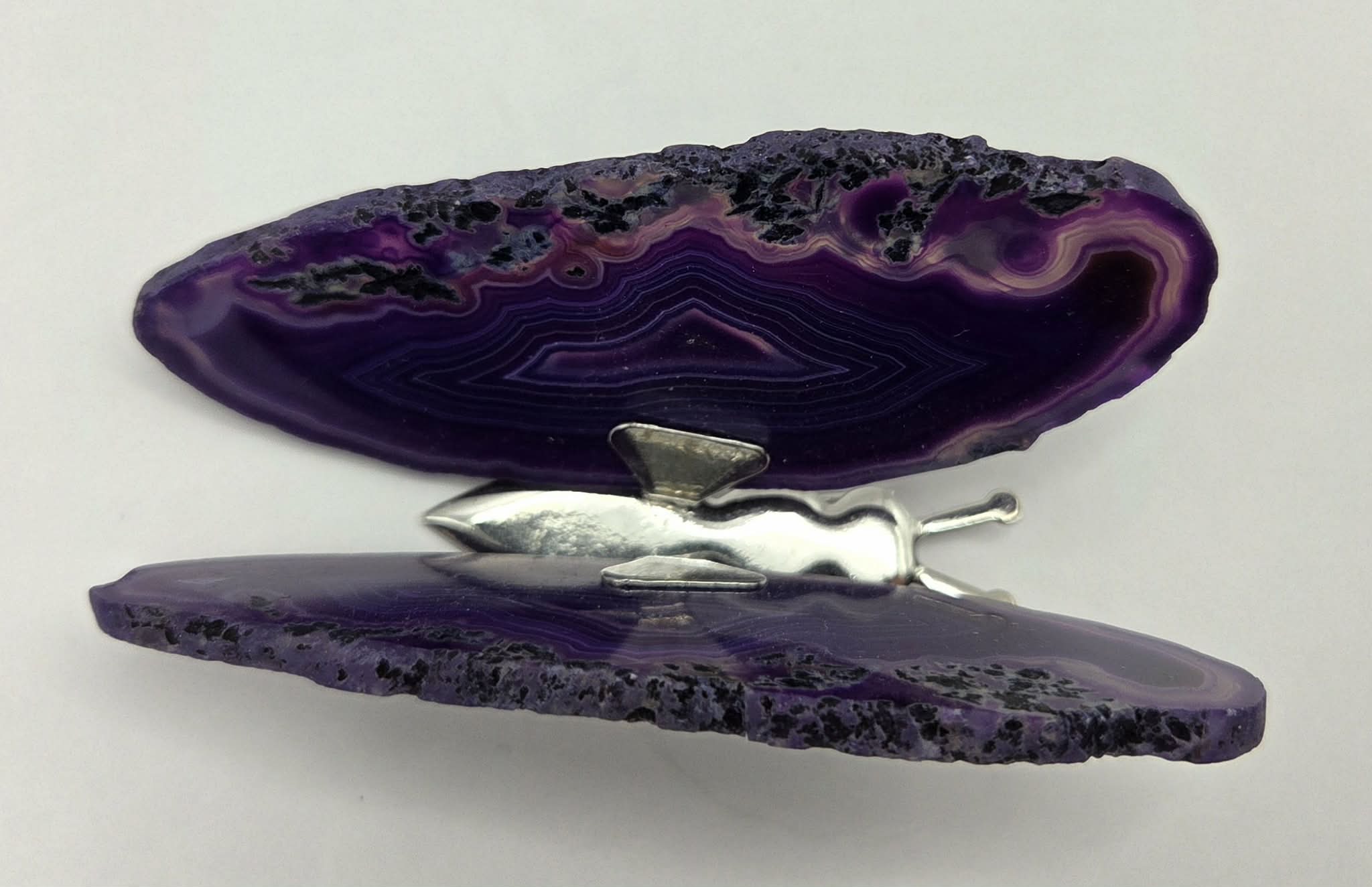 Agate Butterfly - Purple