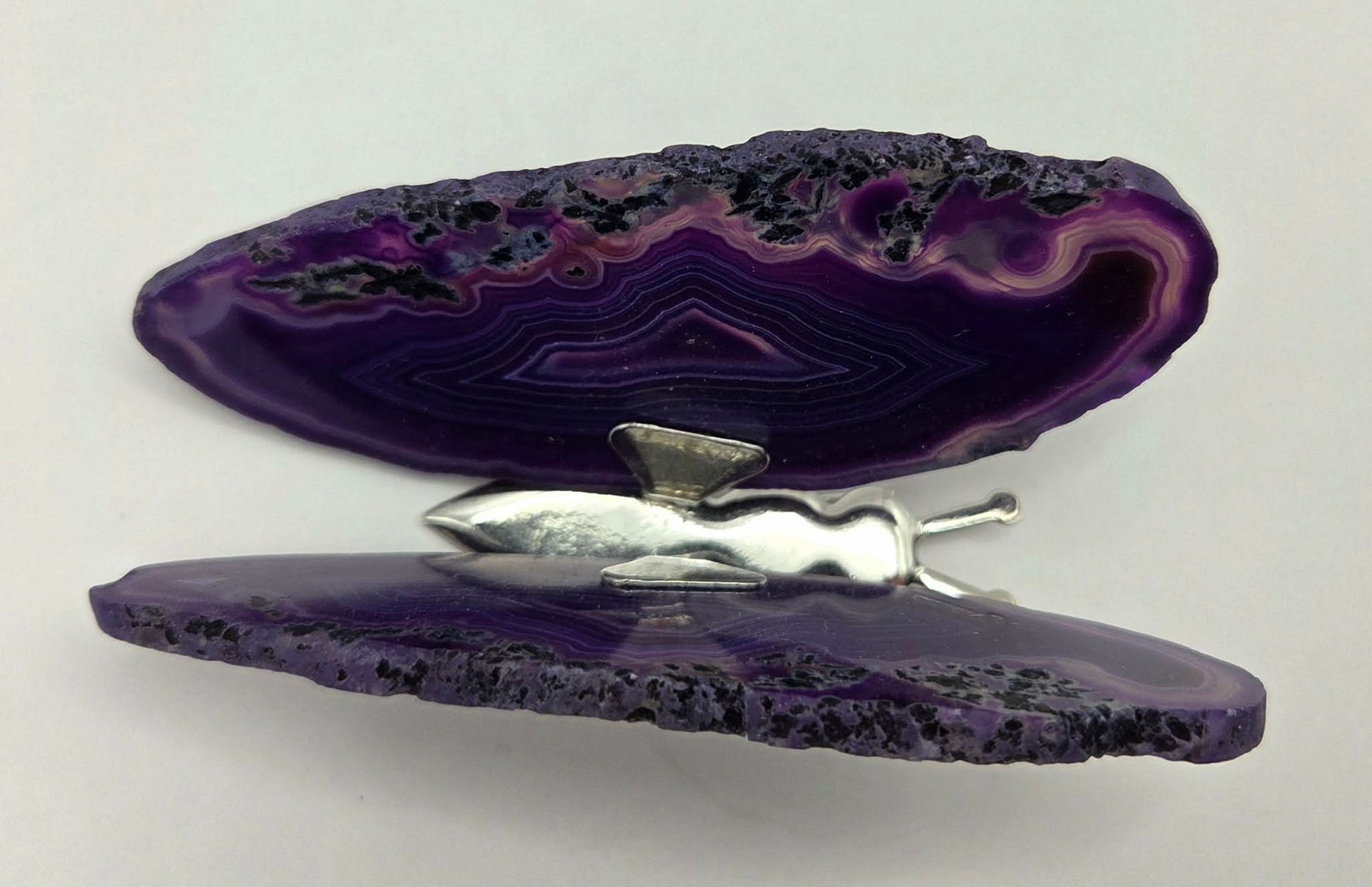 Agate Butterfly - Purple
