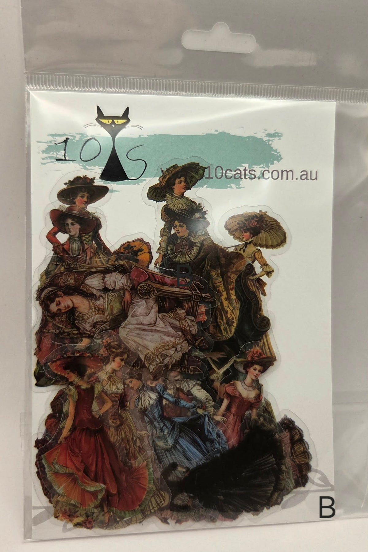 Clear Stickers - Vintage Ladies B