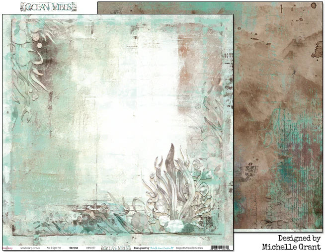 Bee Arty - Ocean Vibes 12'' x 12'' Paper Collection Pack