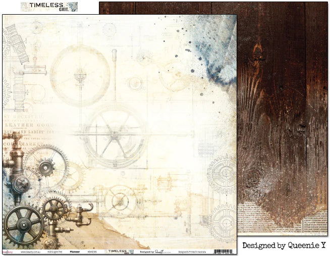 Bee Arty - Timeless Grit 12'' x 12'' Paper Packs