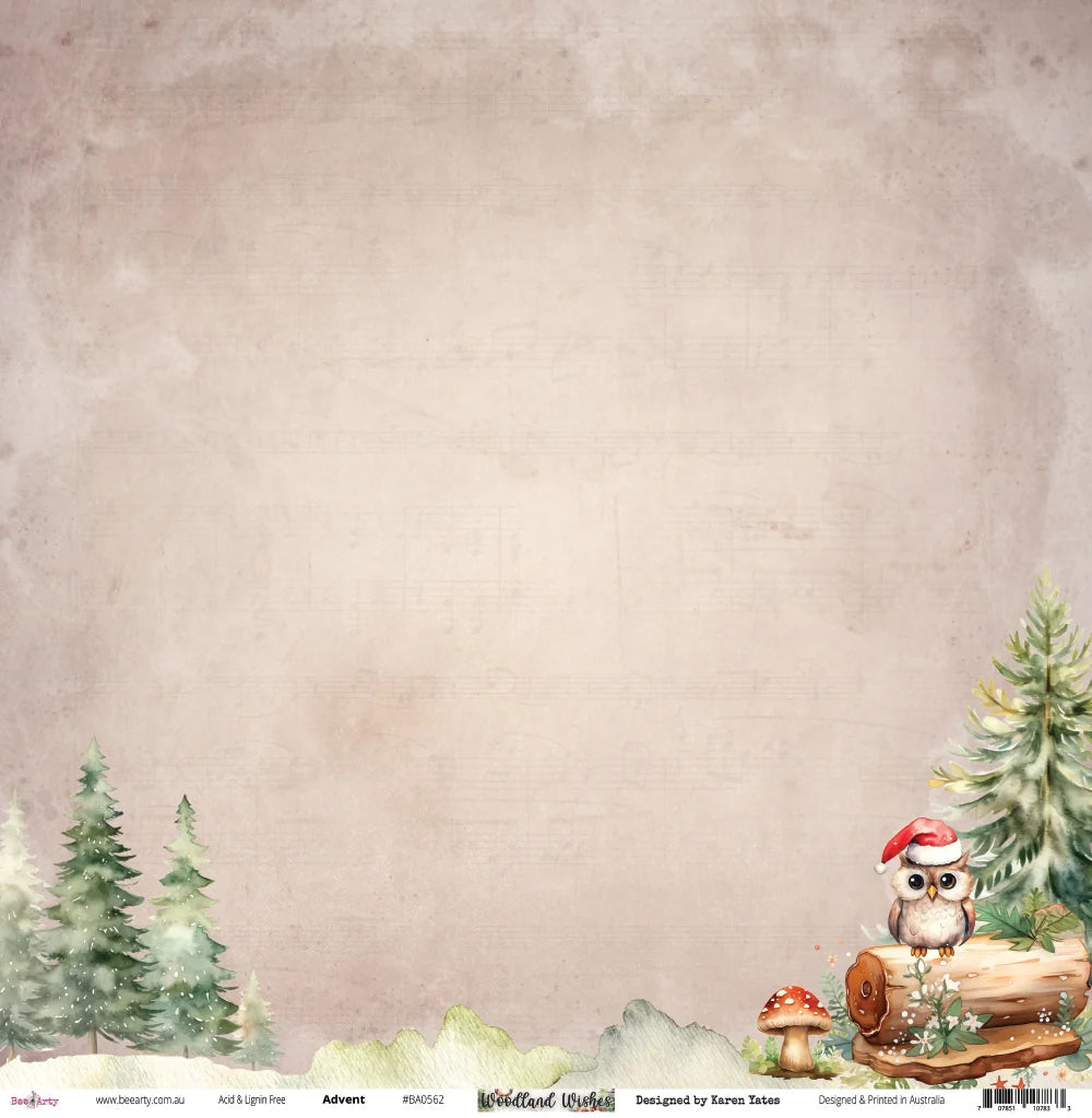 Bee Arty - Woodland Wishes - Mini collection Paper Pack 12
