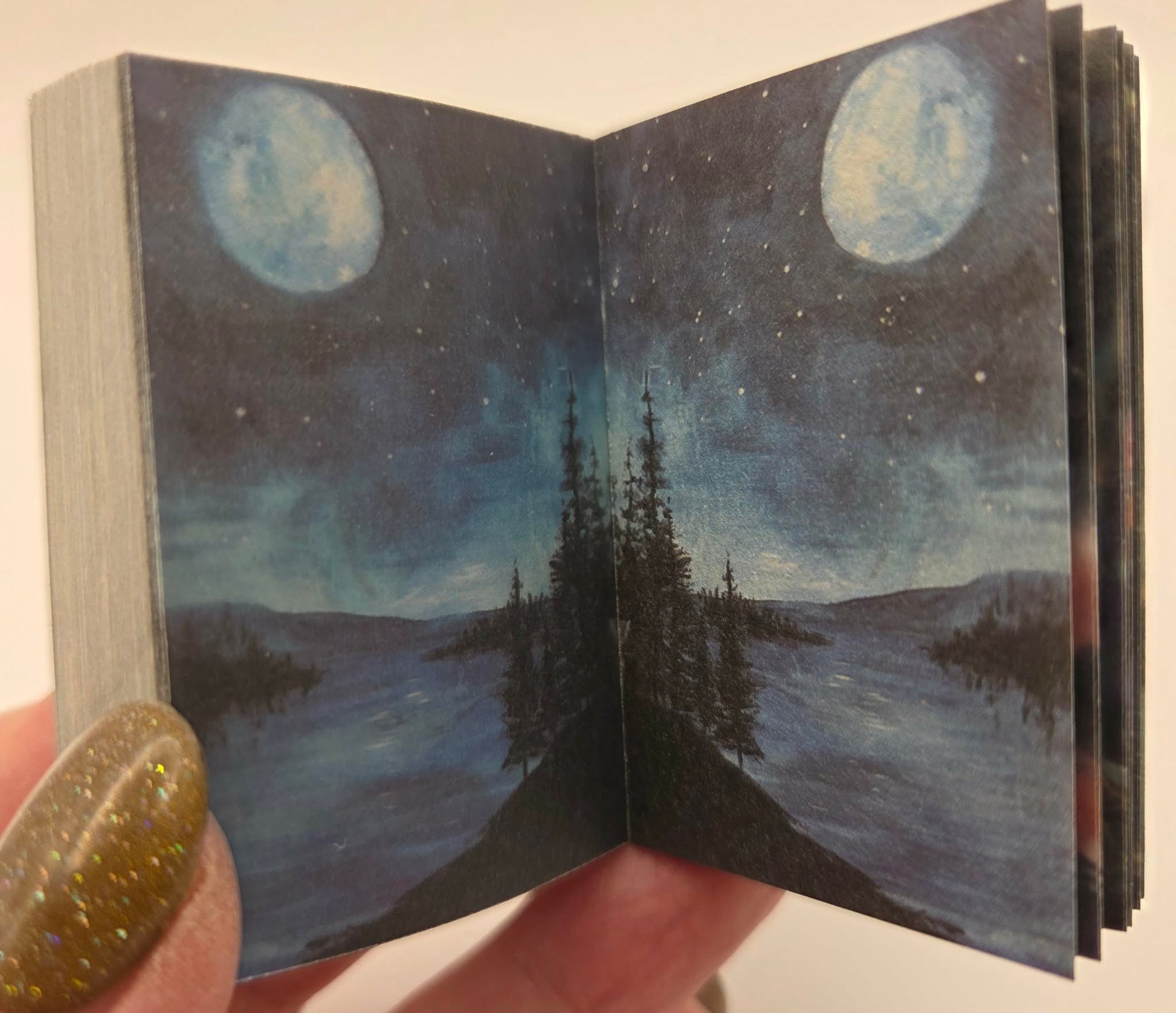 Mini Ephemera Books - Sea Of Stars Falling