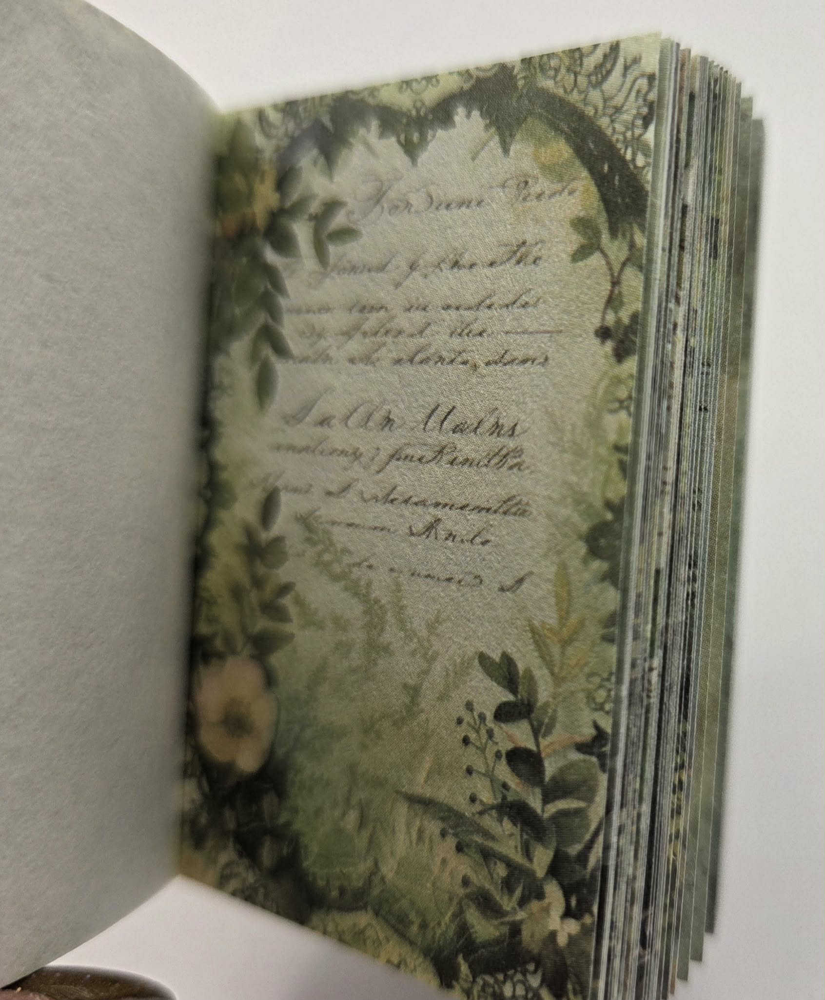 Mini Ephemera books - Green Forest Cabin