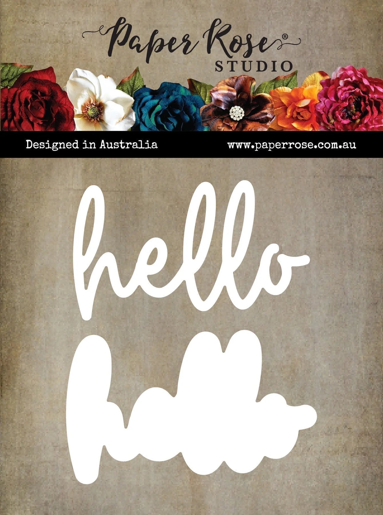 Paper Rose -  Metal Cutting Die - Hello