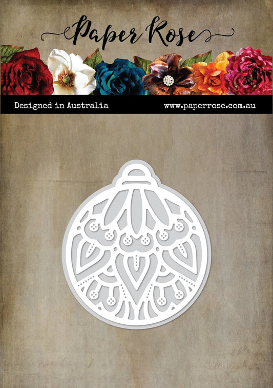 Paper Rose -  Metal Die -  Layering Ornate Bauble 2