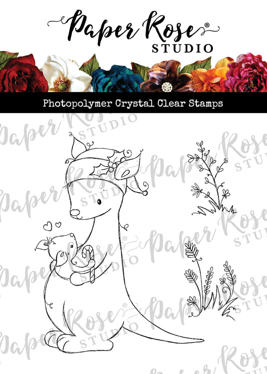 Paper Rose -  Clear Stamp Set - Christmas Kangaroos