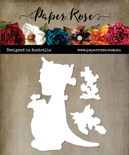 Paper Rose -  Metal Die - Christmas Kangaroos