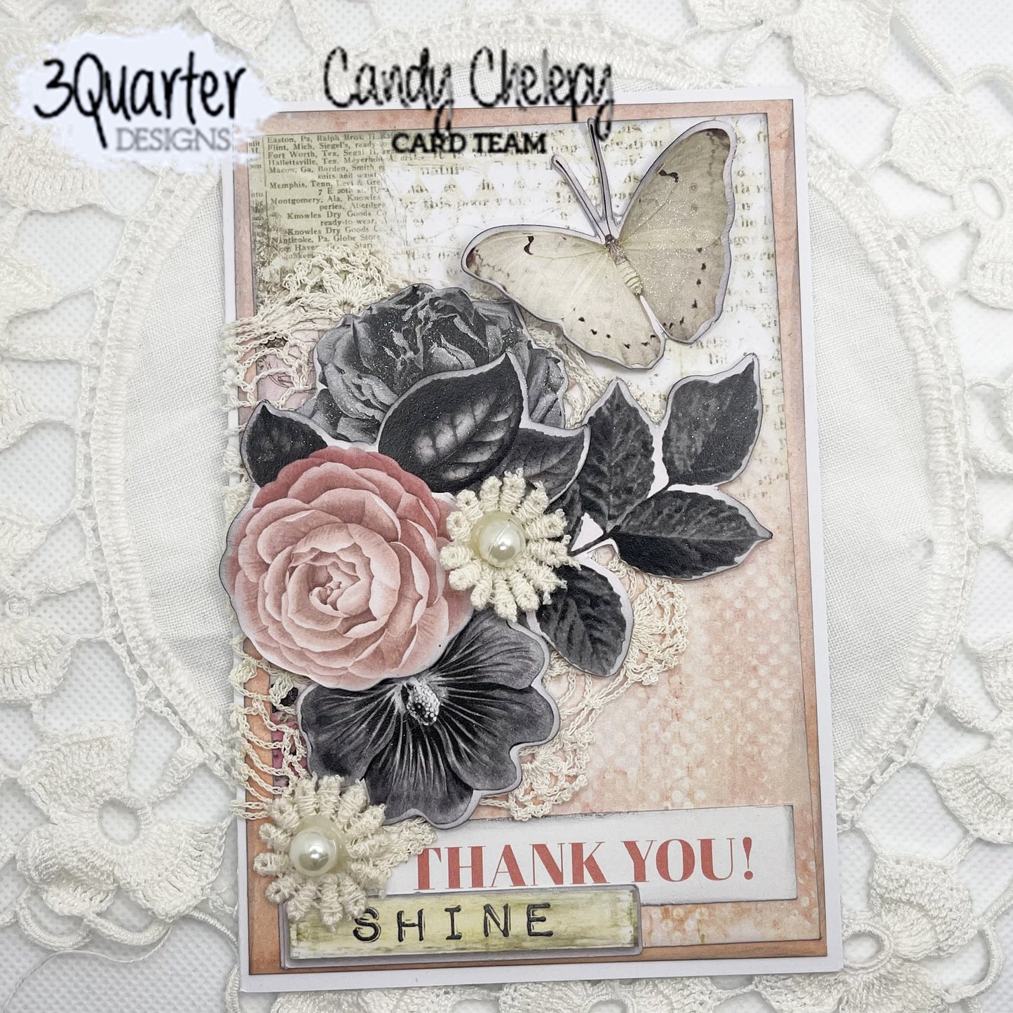3 Quarter Designs - Blush Indulgence 6x6 Pack Papers