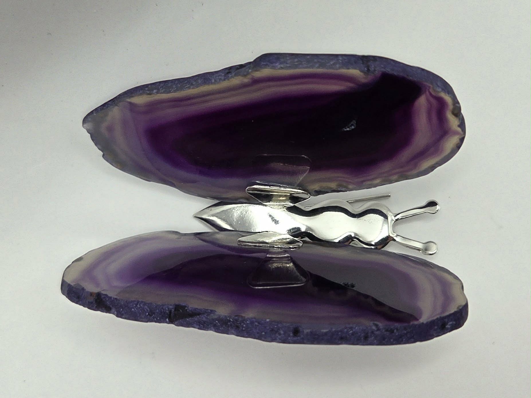 Agate Butterfly - Purple