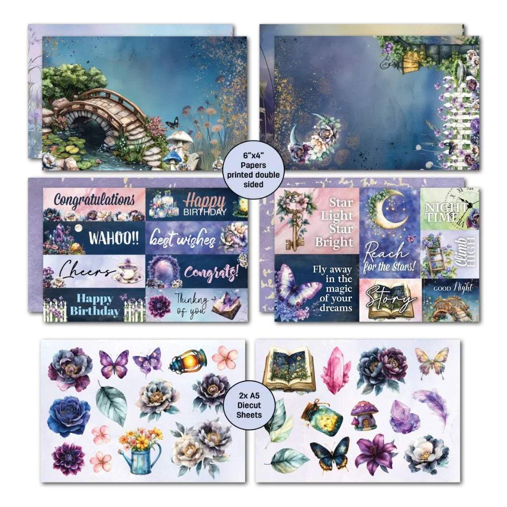 3 Quarter Designs - Night Garden Collection 6x4 Card Pack